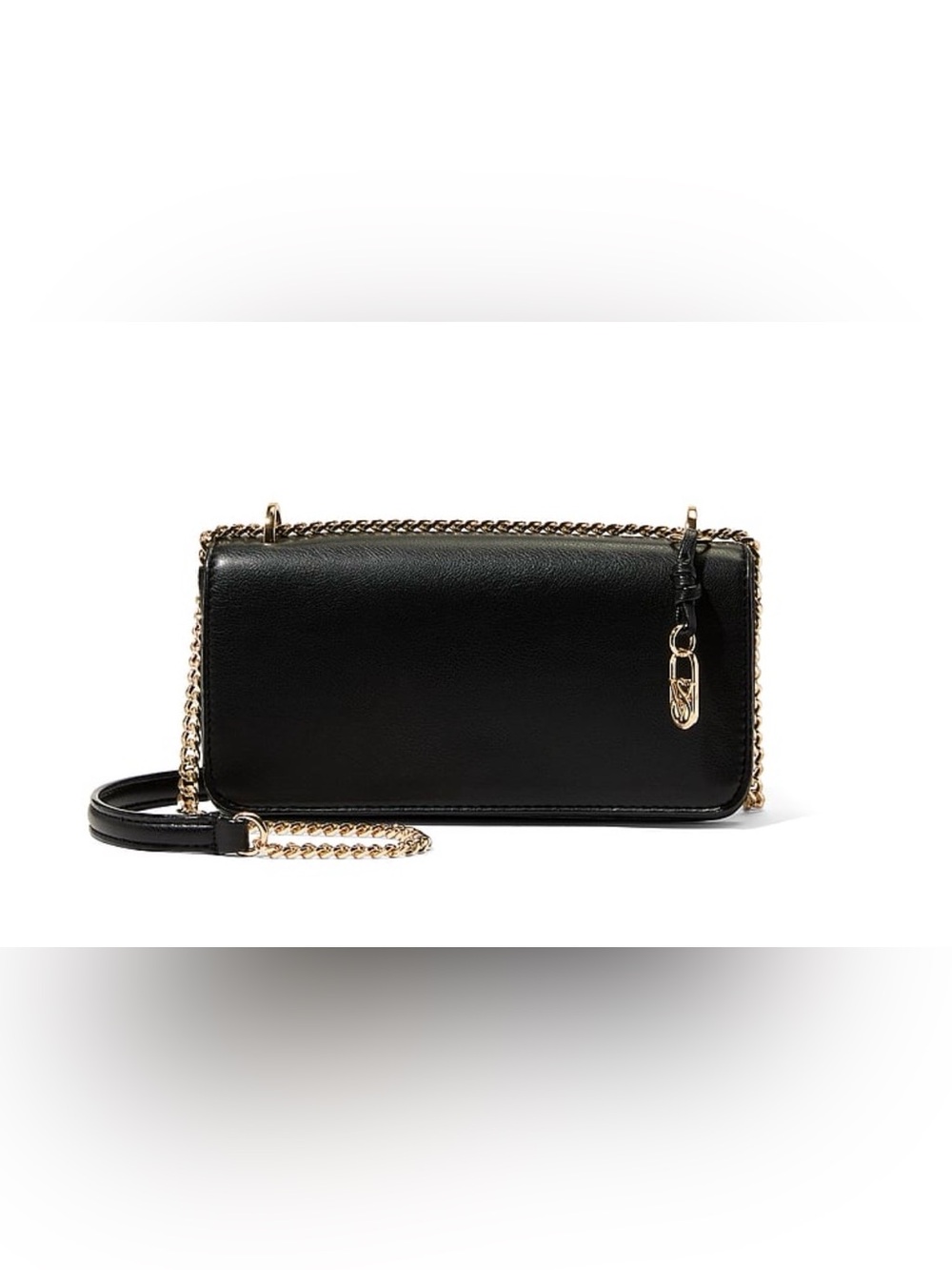 Victoria’s Secret Black Leather Chain Crossbody Bag